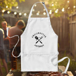 Modern Rustic GRILLMASTER Custom Cool Standard Apron<br><div class="desc">Retro cool personalized GRILLMASTER bbq apron in a logo-style typography design featuring your custom name and birth year. Great gift for Father's day or a unique birthday gift for the guy who loves to barbeque.</div>