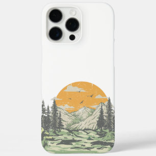 Modern Rustic Mountain Forest iPhone 16 Pro Max Case
