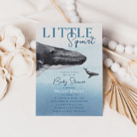 Modern Rustic Ocean Little Squirt Baby shower