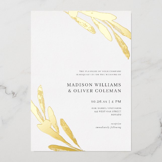 Modern Rustic Olive Branch Wedding REAL (Front)