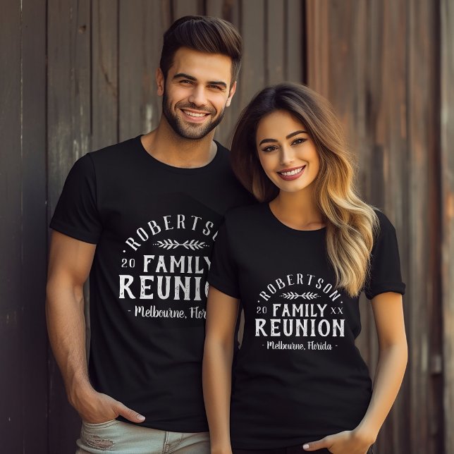 Modern Rustic Personalized Family Reunion Tee (Creator Uploaded)