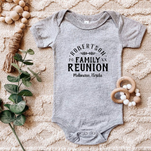 Modern Rustic Personalized Family Reunion Tee