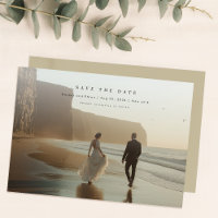 Modern Rustic Photo Qr Code Wedding