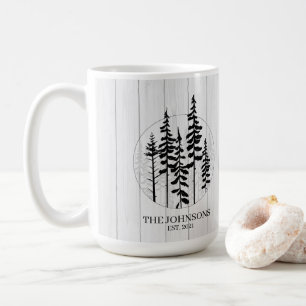 Modern Rustic Pine Tree Farmhouse Coffee Mug