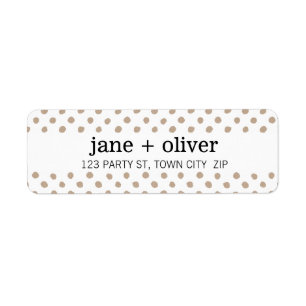 MODERN RUSTIC POLKA DOT pattern cute kraft