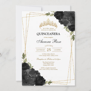 Modern Rustic Quinceanera Invitation