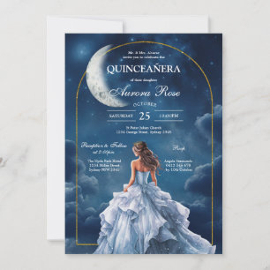 Modern Rustic Quinceanera Invitation