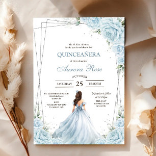 Modern Rustic Quinceanera Invitation