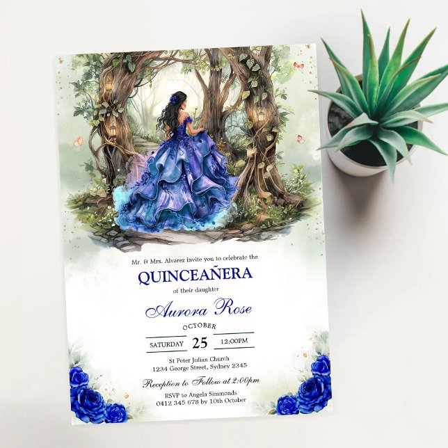Modern Rustic Quinceanera Invitation (Creator Uploaded)