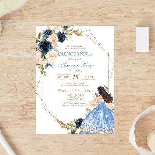 Modern Rustic Quinceanera Invitation
