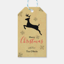 Modern Rustic Reindeer Kraft Typography