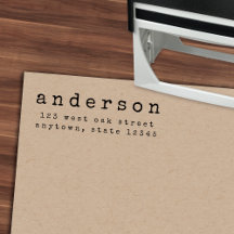 Modern Rustic Type Return Address