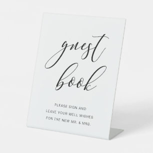 Modern Rustic Wedding Guestbook Sign Script