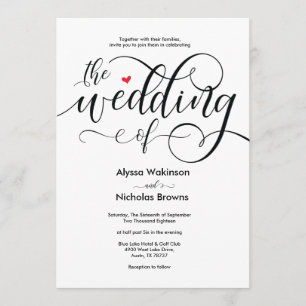 Modern rustic wedding invitation card design v1