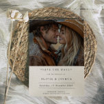 Modern Rustic Western Photo  Save the Date<br><div class="desc">Modern Rustic Photo Western Save the Date</div>