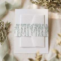 Modern Rustic Willow Tree Foliage Bohemian Wedding