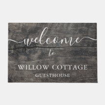 Modern Rustic Wood Guesthouse Welcome