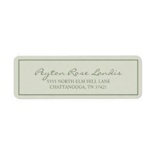 Modern Sage Elegant Green Script