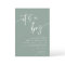 Modern Sage Green Baby Shower Invitation Its a Boy