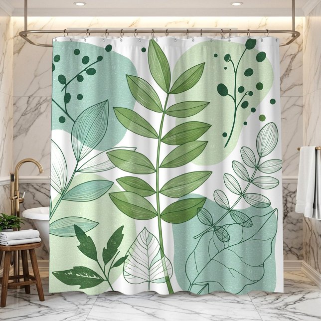 Modern Sage Green Botanical Leaf Pattern (Creator Uploaded)