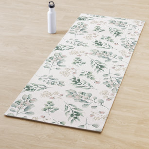 Modern Sage Green Eucalyptus Yoga Mat