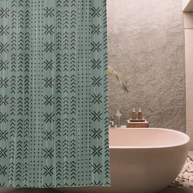 Modern Sage Green Mudcloth African Pattern (Creator Uploaded)