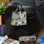 Modern sage green multi photo family elegant gift luggage tag<br><div class="desc">Modern sage green multi photo family stylish elegant design. Ideal thoughtful birthday,  Mothers day,  Fathers day,  or Christmas day gift.</div>