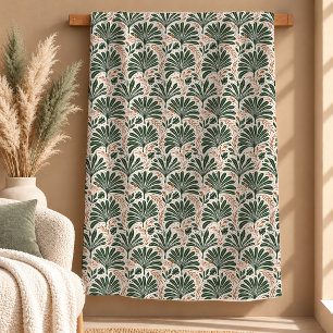 Modern Sage Green Palm Botanical Blanket