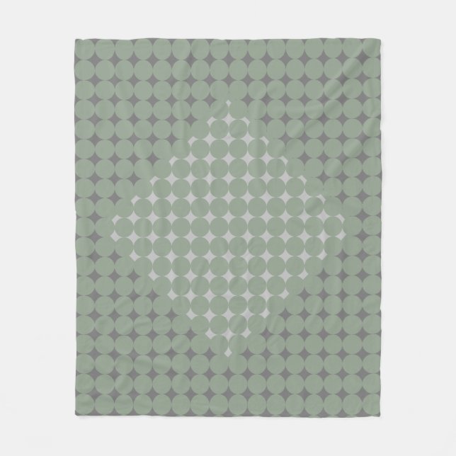 Modern Sage Green Simple Abstract Fleece Blanket (Front)