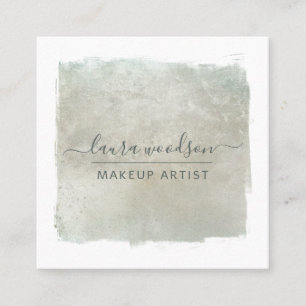 Modern Sage Green Square Business Card