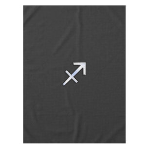 Modern Sagittarius Zodiac Sign on Snake Skin Tablecloth