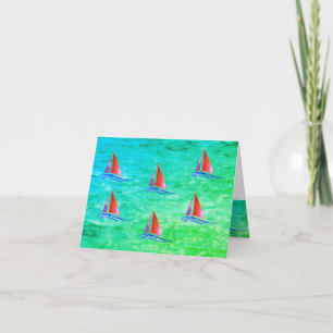 Modern Sailboat Card