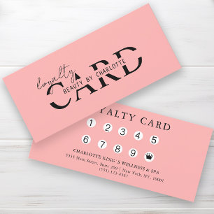 Modern, Salon, 10 - Loyalty Card
