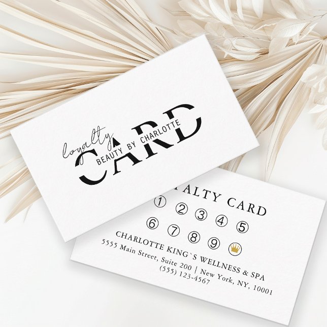 Modern, Salon,  10 - Loyalty Card (Creator Uploaded)