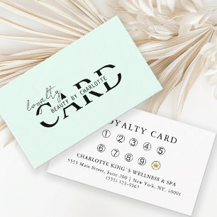 Modern, Salon, 10 - Loyalty Card