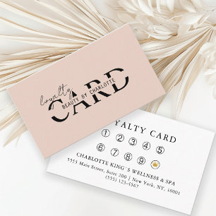 Modern, Salon,  10 - Loyalty Card