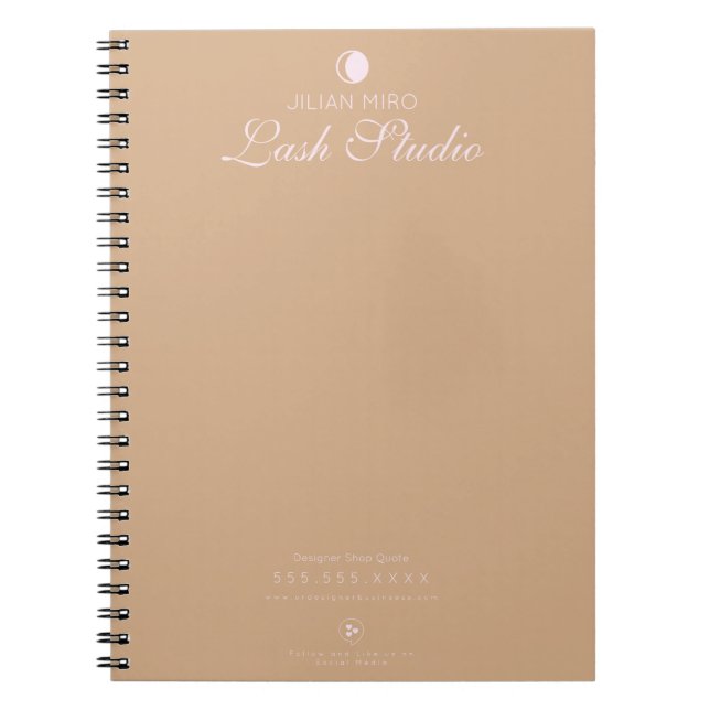 Modern Salon Beauty Eyelash Studio    Notebook (Front)