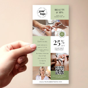 Modern Salon Services Business Marketing Flyer Rack Card