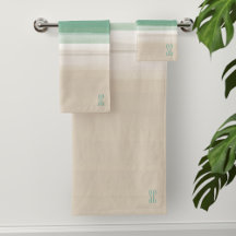 Modern Sand Stripe Bath Towel Set