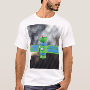 Modern Satellite Illustration Design. T-Shirt