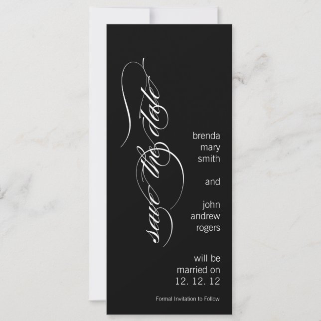 Modern Save the Date Announcement Template (Front)