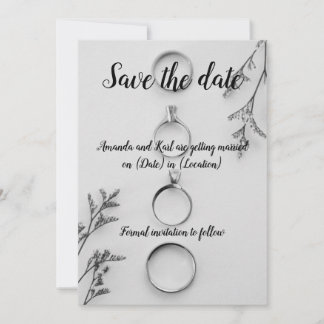 Modern Save the Date Card