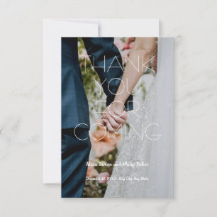 Modern Save the Date Card Custom Thank You card