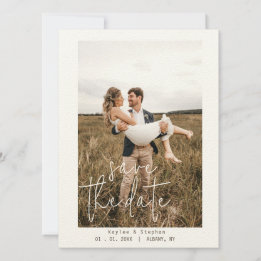 Modern Save the Date - Conception photo minimalist