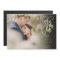 Modern Save the Date Elegant Gold Script Photo