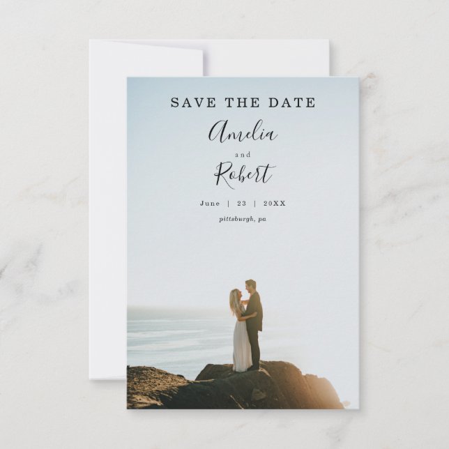Modern Save the Date Invitation (Front)