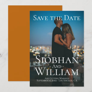 Modern Save The Date Personalized Photo Invitation