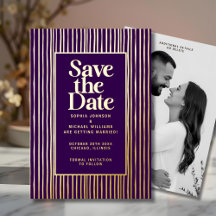 Modern Save the Date Photo Editable Template