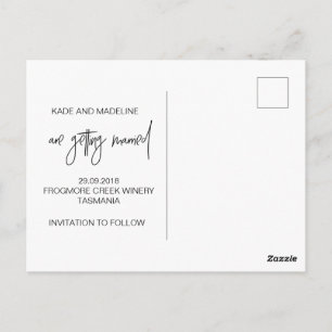 Modern Save the Date Postcard Invitations