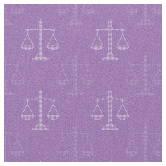 Modern Scales of Justice Pattern | Law Gifts Fabric (Close Up)